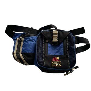 Vintage Kelty Kids Fanny Day Pack Belt Bag Blue Insulated Hiking Lumbar Waist
